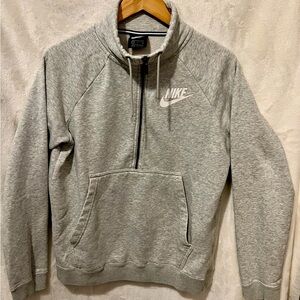 Nike Women's Gray Half-Zip Sweatshirt